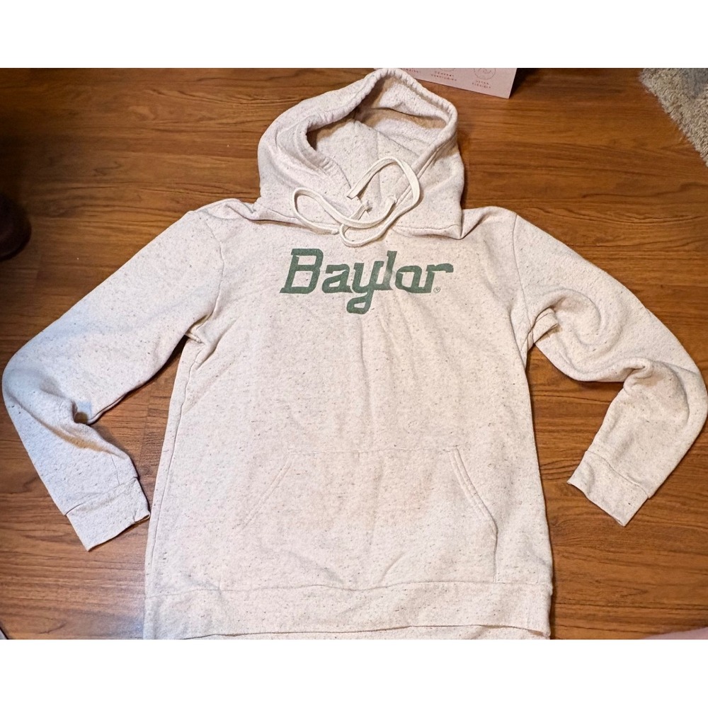 Homefield Baylor University Hoodie Womens Medium Oatmeal Good Tri-blend Pullover
